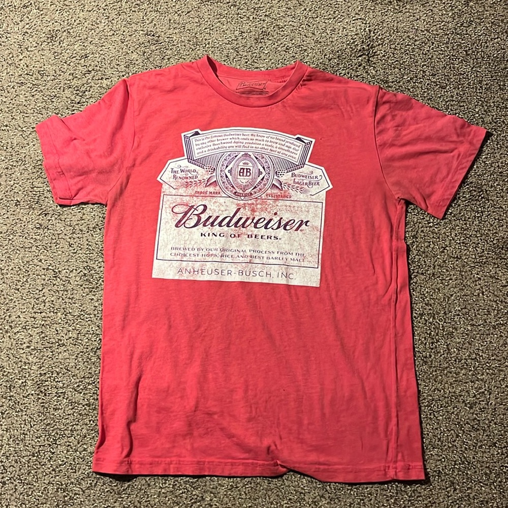 Budweiser Super Cool Red Tshirt Large